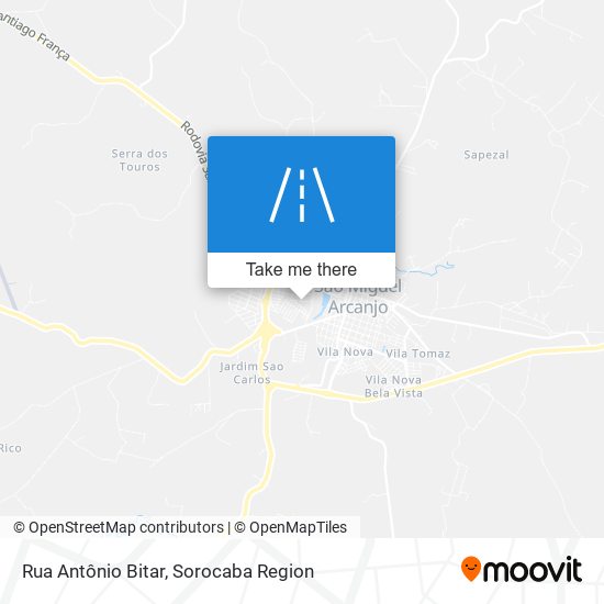 Mapa Rua Antônio Bitar