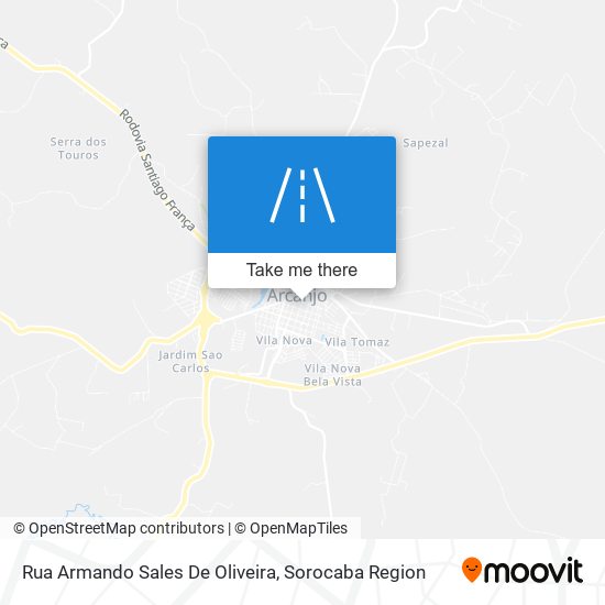 Mapa Rua Armando Sales De Oliveira