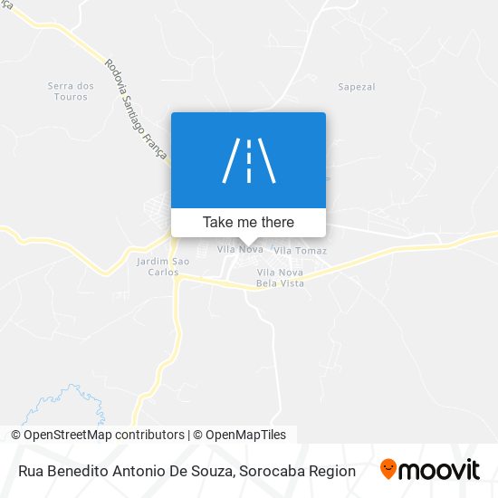 Rua Benedito Antonio De Souza map