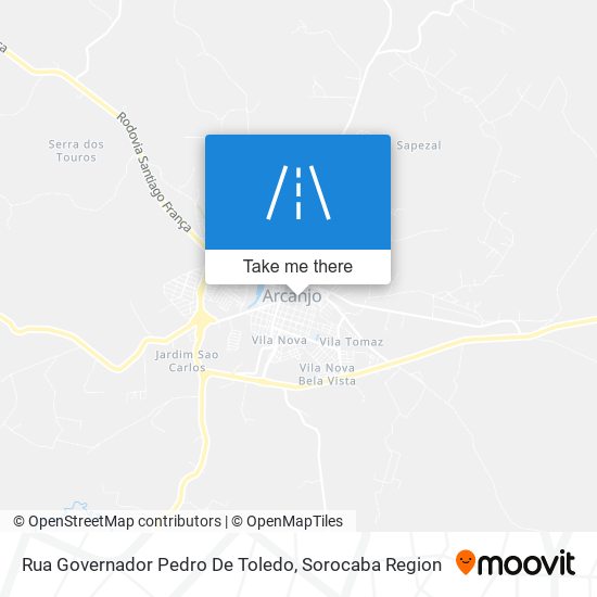 Mapa Rua Governador Pedro De Toledo