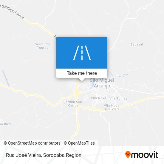 Rua José Vieira map