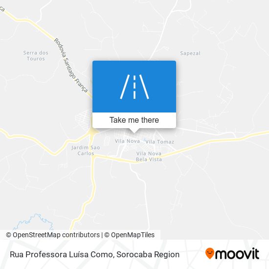 Rua Professora Luísa Como map