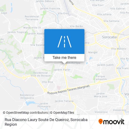 Mapa Rua Diacono Laury Soute De Queiroz