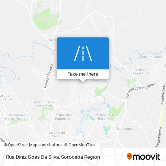 Mapa Rua Diniz Goes Da Silva