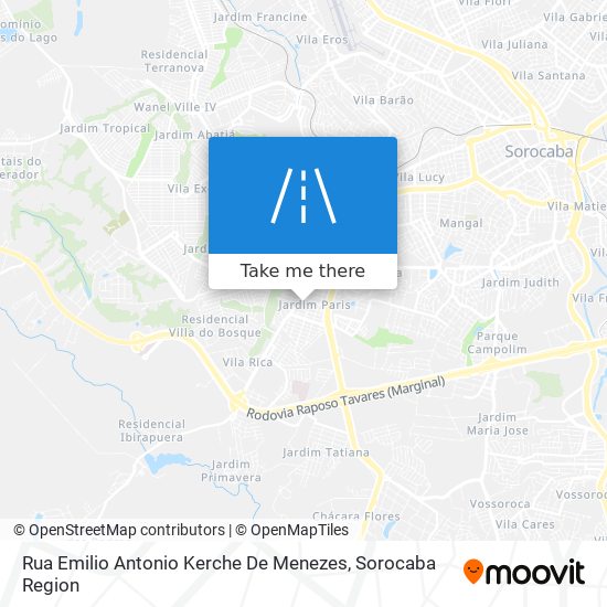 Rua Emilio Antonio Kerche De Menezes map