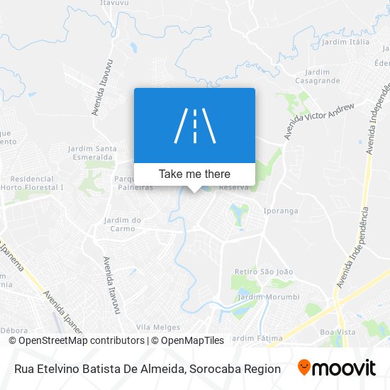 Mapa Rua Etelvino Batista De Almeida