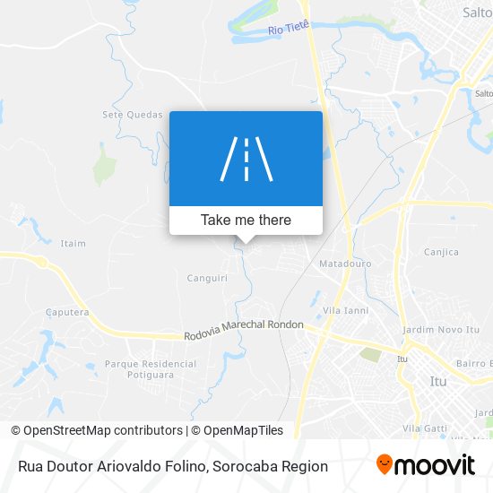 Rua Doutor Ariovaldo Folino map