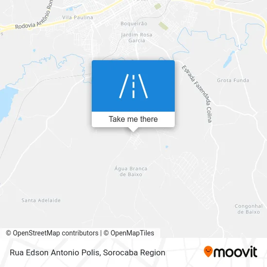 Rua Edson Antonio Polis map