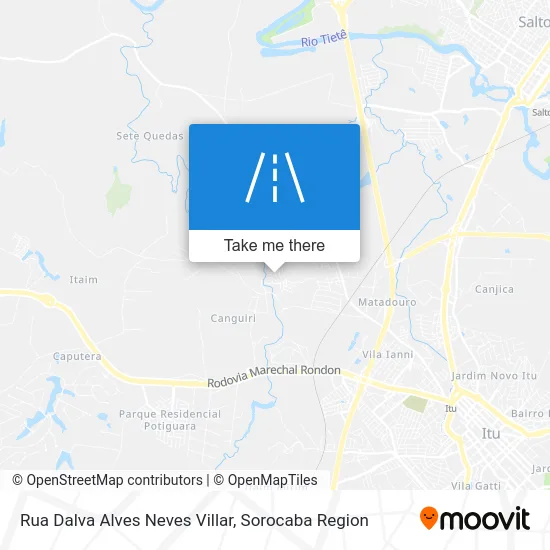 Rua Dalva Alves Neves Villar map