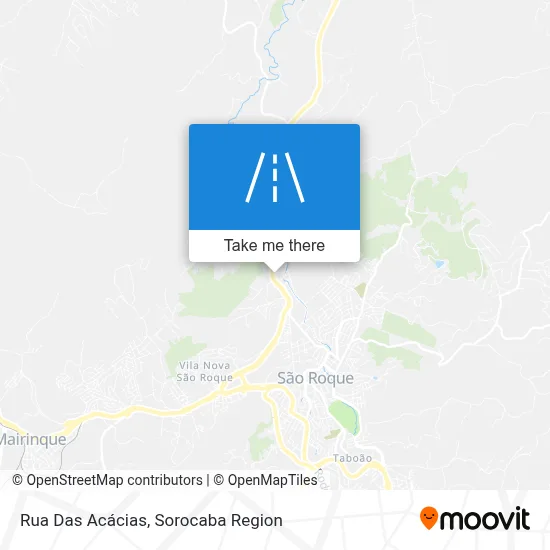 Rua Das Acácias map