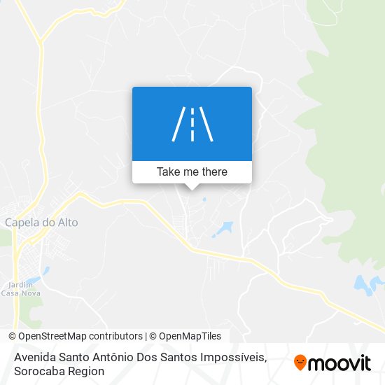 Mapa Avenida Santo Antônio Dos Santos Impossíveis