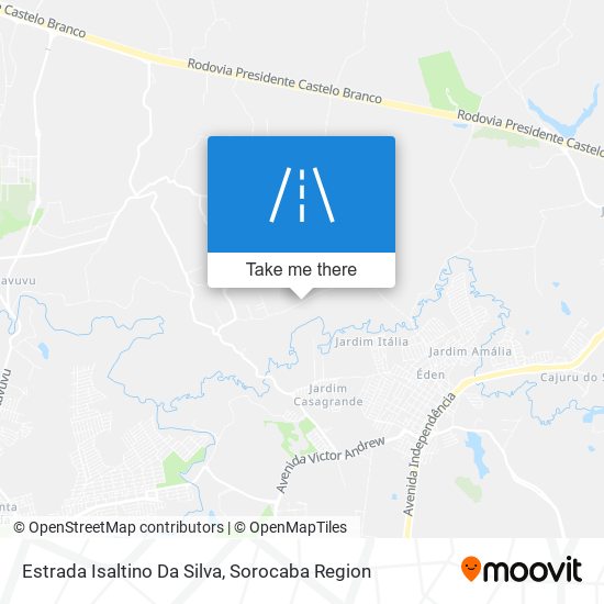 Mapa Estrada Isaltino Da Silva