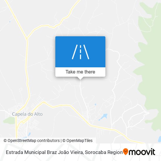 Mapa Estrada Municipal Braz João Vieira