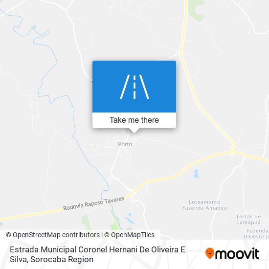 Mapa Estrada Municipal Coronel Hernani De Oliveira E Silva