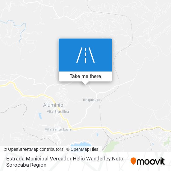 Mapa Estrada Municipal Vereador Hélio Wanderley Neto