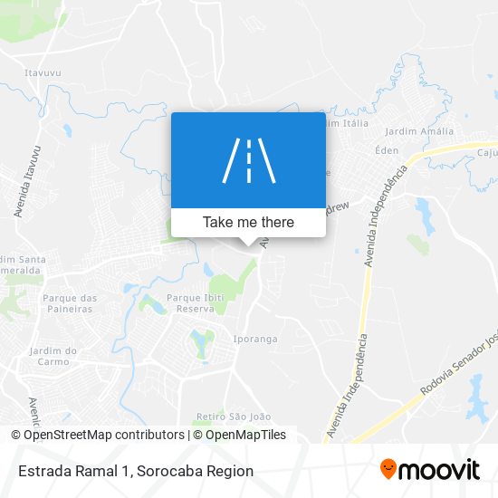 Estrada Ramal 1 map