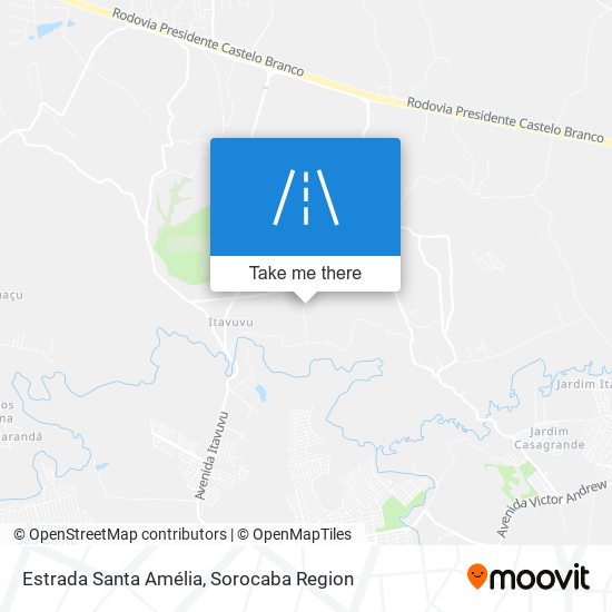 Mapa Estrada Santa Amélia