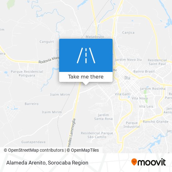 Alameda Arenito map