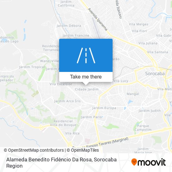 Alameda Benedito Fidêncio Da Rosa map