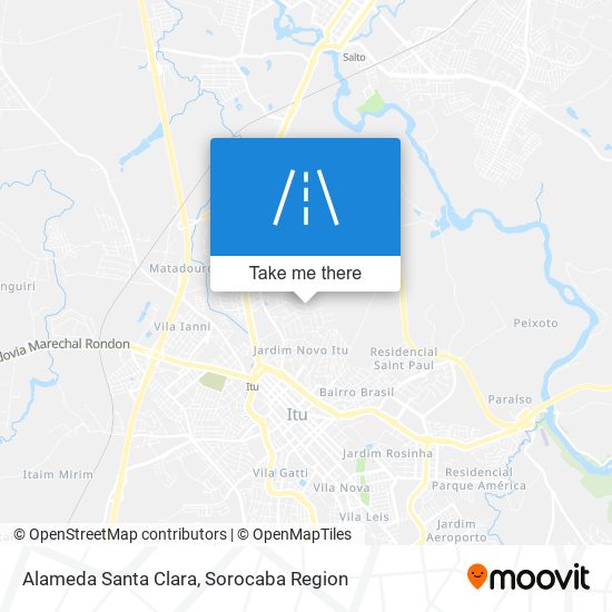 Alameda Santa Clara map