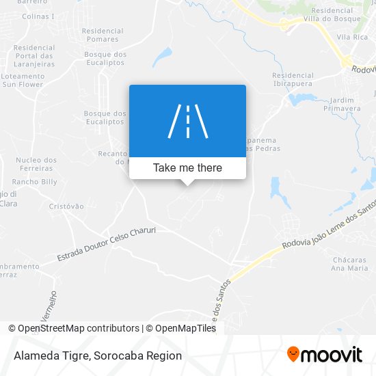 Alameda Tigre map