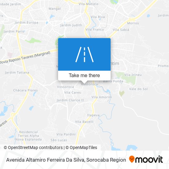Mapa Avenida Altamiro Ferreira Da Silva