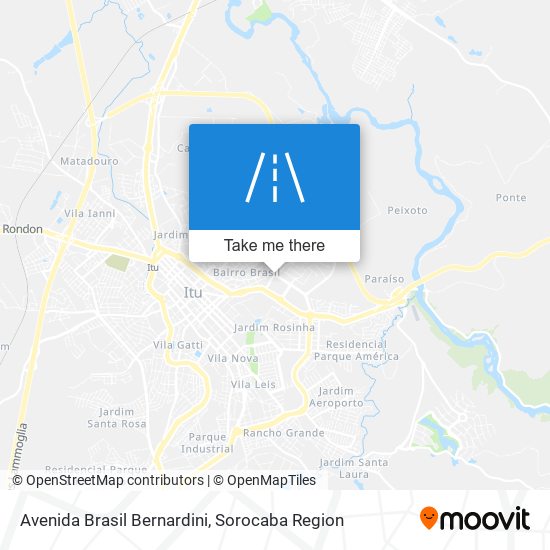 Avenida Brasil Bernardini map
