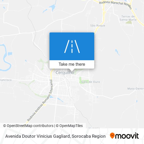 Avenida Doutor Vinícius Gagliard map