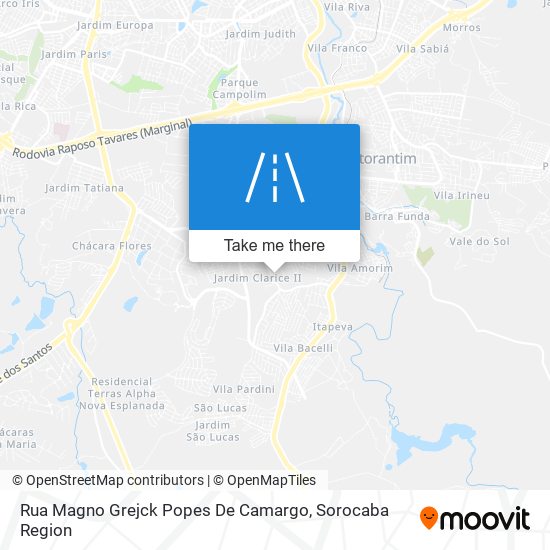 Mapa Rua Magno Grejck Popes De Camargo