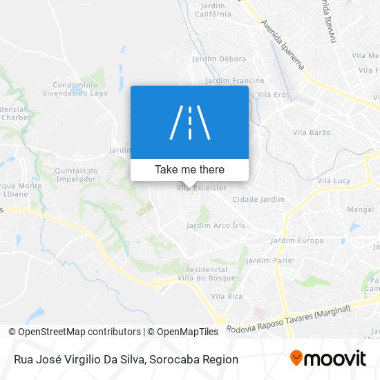 Mapa Rua José Virgilio Da Silva