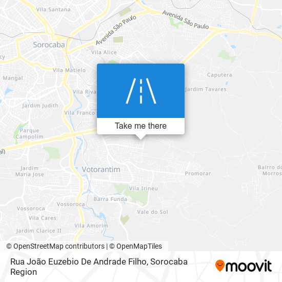 Rua João Euzebio De Andrade Filho map