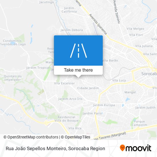 Rua João Sepellos Monteiro map