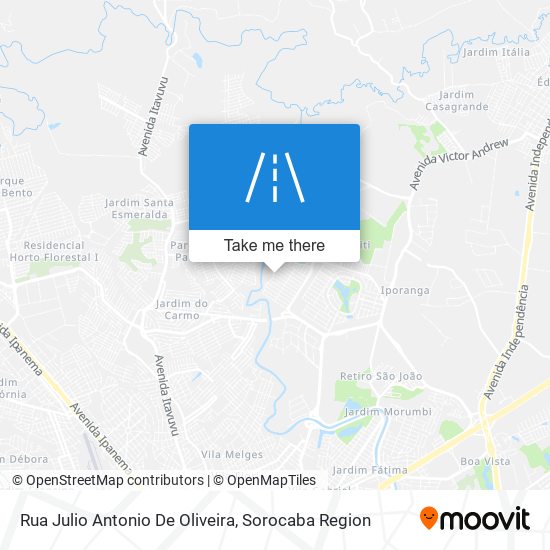 Rua Julio Antonio De Oliveira map