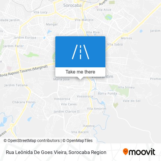 Mapa Rua Leônida De Goes Vieira