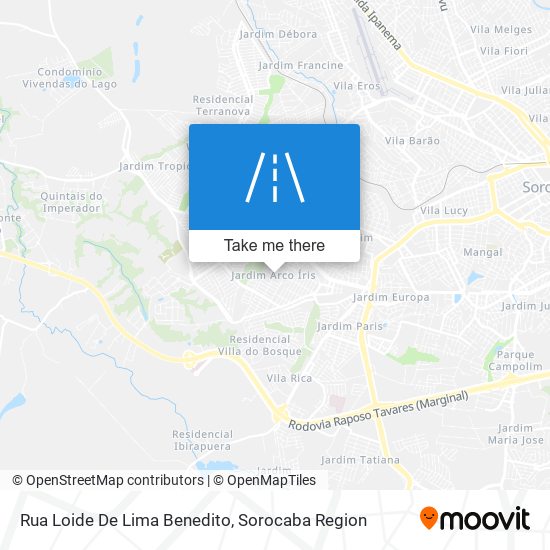 Rua Loide De Lima Benedito map