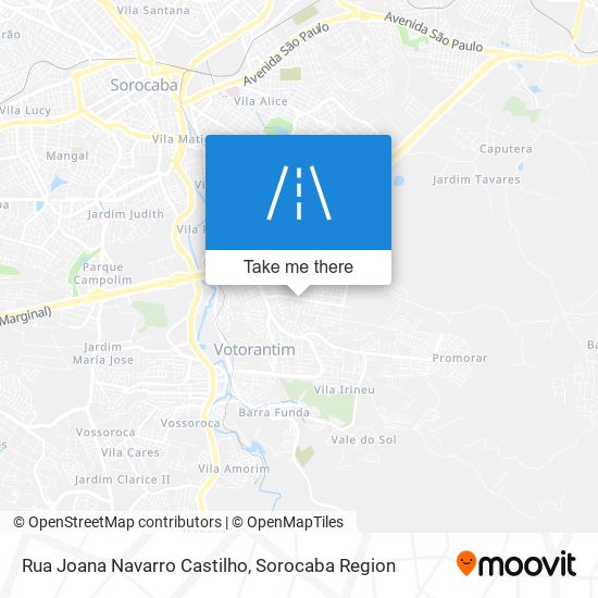 Mapa Rua Joana Navarro Castilho