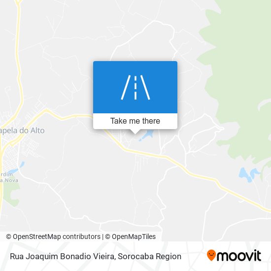 Mapa Rua Joaquim Bonadio Vieira