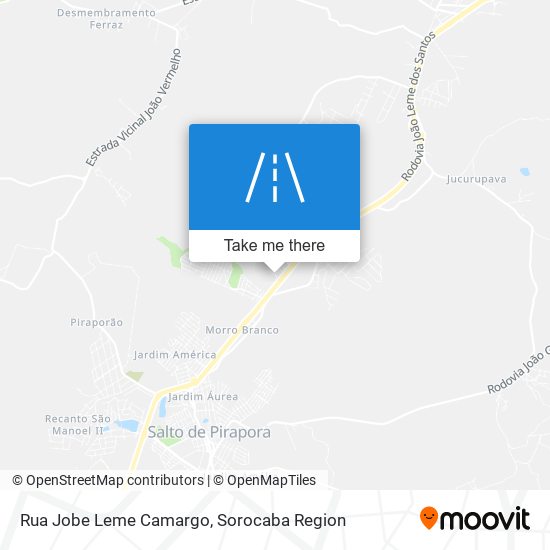 Rua Jobe Leme Camargo map