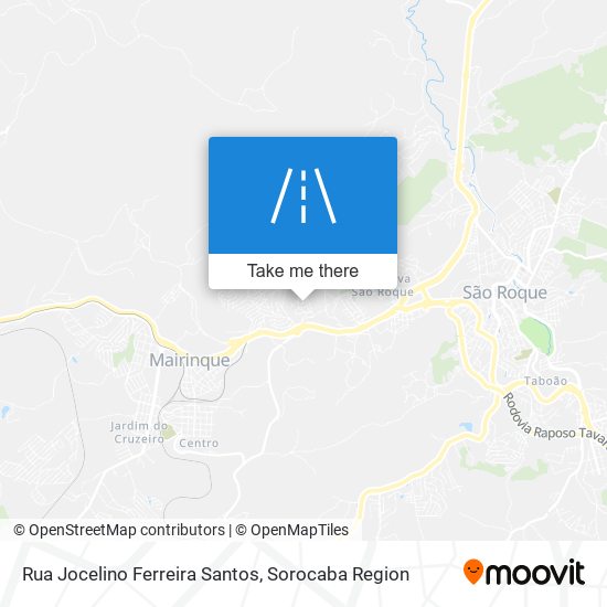 Mapa Rua Jocelino Ferreira Santos