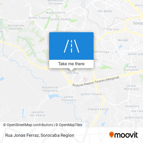 Mapa Rua Jonas Ferraz