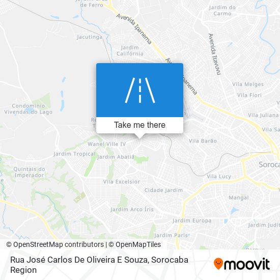 Rua José Carlos De Oliveira E Souza map