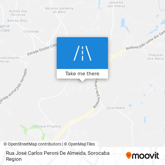 Mapa Rua José Carlos Peroni De Almeida