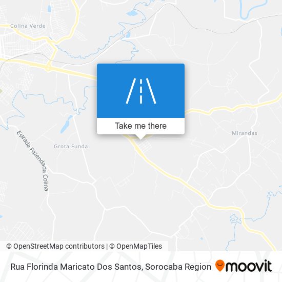 Mapa Rua Florinda Maricato Dos Santos