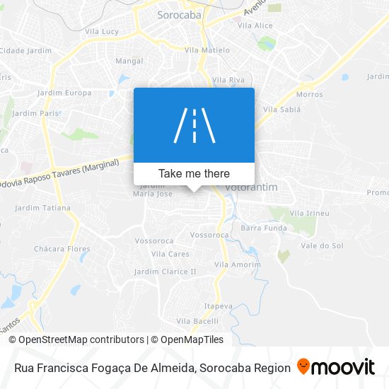 Rua Francisca Fogaça De Almeida map