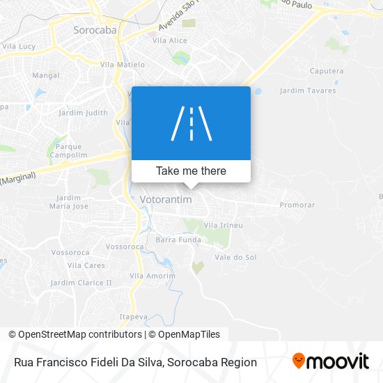 Rua Francisco Fideli Da Silva map