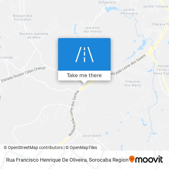 Rua Francisco Henrique De Oliveira map