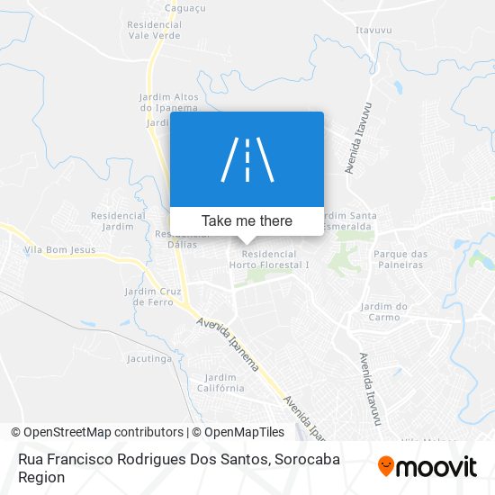 Mapa Rua Francisco Rodrigues Dos Santos
