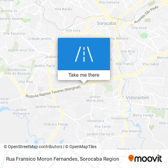 Rua Fransico Moron Fernandes map