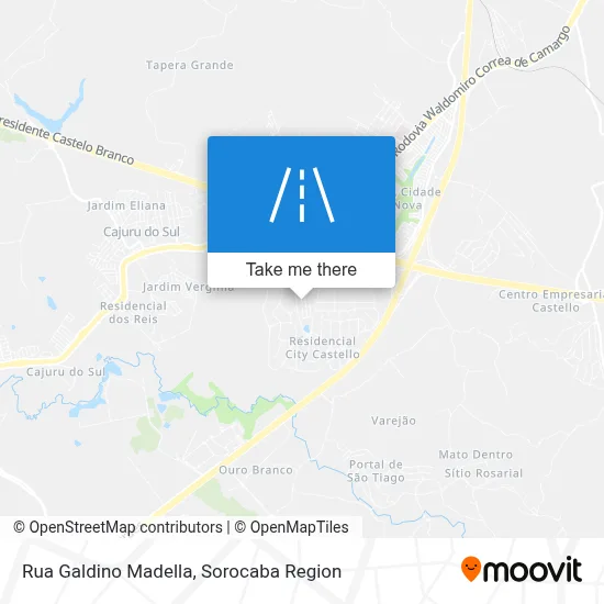 Rua Galdino Madella map