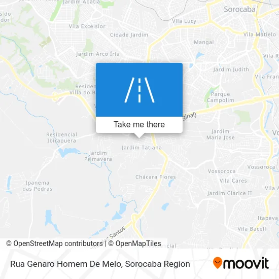 Rua Genaro Homem De Melo map